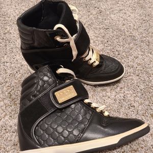 BEBE Sneakers hidden vedge, discontinued Sz 9 never worn